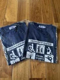 セントラルスポーツ　365HAPPINESS Tシャツ M ネイビー　2枚
