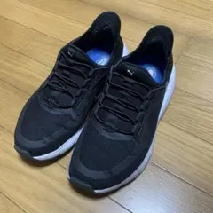 PUMA SOFTRIDE スリップイン ブラック 黒　25 SKECHERS