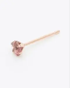 ブルーム　10月誕生石 K10 ピンクゴールド ピンクトルマリンピアス 片耳のサムネイル
