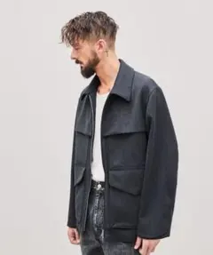 【LIDNM】VINTAGE GABA CRUISER Mサイズ チャコールのサムネイル