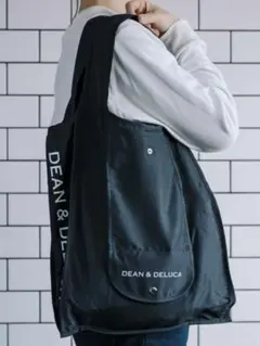 新品未使用　DEAN & DELUCA ショッピングバッグ エコバック　黒のサムネイル