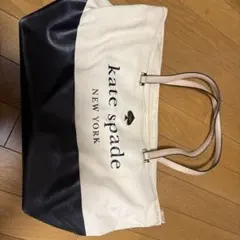 kate spade トートバッグ アイボリー/ブラック