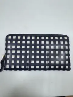 トリーバーチ　長財布　チェック柄　使用感有