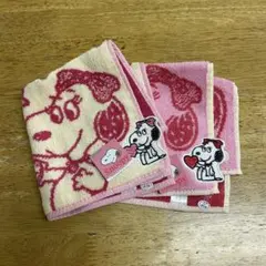 スヌーピー　ハンカチ2枚セット