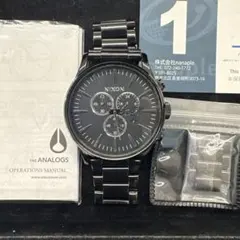 NIXON 腕時計 クロノグラフ オールブラック
