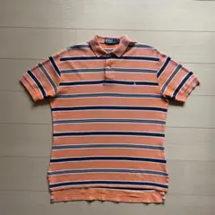 90s Polo by Ralph Lauren ポロシャツ ボーダー オレンジ