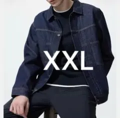 【未使用】ユニクロ デニムトラッカージャケット サイズXXL 68ブルー