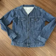 JUNRED ノーカラーデニムジャケット
