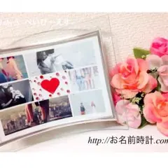 【オーダーフォトフレーム】】名入れギフト カップル お子様に！オーダーメイド