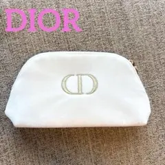 Dior 新品未使用　ホワイトサテン ポーチ　ホワイト