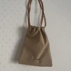 ayakawasaki STRING POUCH ベージュ 16x19cm