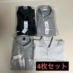 LES MUES 長袖ワイシャツ レギュラーフィット Lサイズ 4枚セット 白のサムネイル