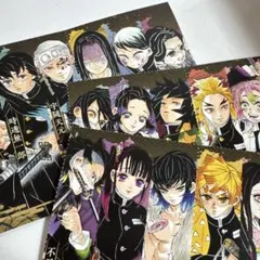 鬼滅の刃 ジャンプGIGA spring 惡鬼滅殺 屏風仕様風ポストカード 3枚