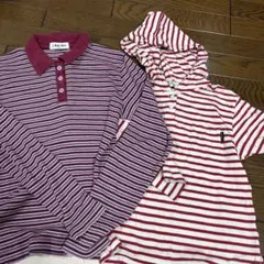 ポロシャツ白長袖150