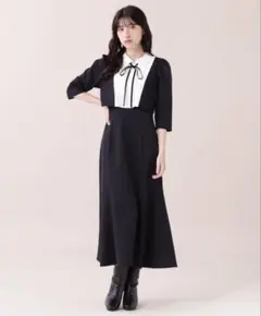 jillbyjillstuart レイヤード風襟付きワンピース