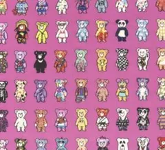 コットン60ローンインクジェットプリント生地　くまさん