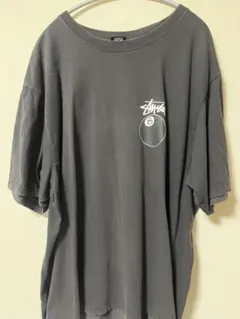 Stussy 8ボール　XL グレー Tシャツ ロゴデザイン