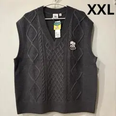 ▪️新品・未使用▪️ XXLサイズ　ケーブルニットベスト Kirby カービィ　GU