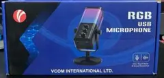 VCOM USB コンデンサーマイク ゲーミングマイク リアルタイムモニタリング