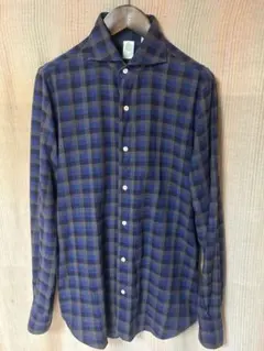 【美品】Finamore /フィナモレネルシャツ