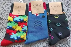 K.BELL カラフルソックス 3足セット　新品未使用　靴下