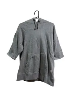 SAIL（セイル）グレー 半袖フード付きパーカー