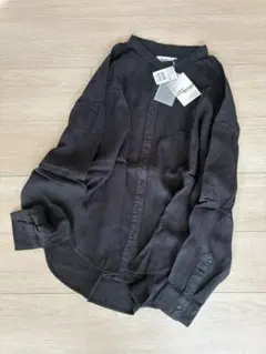 新品 1.6万 ラシュッドミリタリー ブラック デニムシャツ