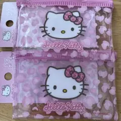 サンリオキャラクターズ ハローキティ ラメポーチ ダイソー　2個セット