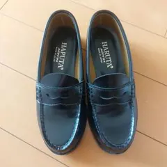 中古品】ハルタ HARUTA ARVIN ローファー 22cm ブラック 黒 靴