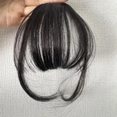 ダークブラウン 前髪ウィッグ クリップ式