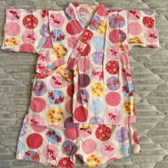 ベビー 女の子 甚平 80 ピンク 白
