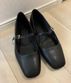 H&M ストラップ付きパンプス　黒　37 23.5