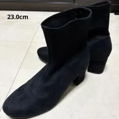 ストレッチブーツ　スエード　ブラック　Sサイズ