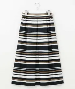 自由区 新品接触冷感/速乾/UVカット/撥水/防シワ リネンライクツイルスカートのサムネイル