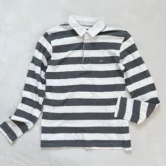 ZARA MAN◇ポロシャツ ボーダー ノームコア カジュアル スポーティ M