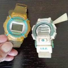 Baby-G & CASIO ISF デジタル腕時計セット