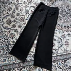 クリスチャンオジャール フロントタックワイドスラックス　ブラック