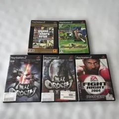 ps2ソフト 5点　中古品
