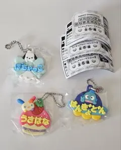 〈最終値下げ〉メルヘン工房　おなまえホルダー　ポチャッコ　ウサハナ　ハンギョドン