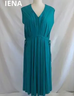 IENA ワンピース フレア フレンチスリーブ ノースリーブ ロング