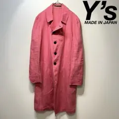 希少 ワイズ ヨウジヤマモト 上質 リネン デザイン ステンカラー コート 2
