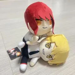 新品　チェンソーマン　デンジ　マキマ　おすわり　寝そべり　ぬいぐるみ　セット