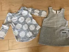 【女の子80サイズ】ワンピース＆トップスお得な２点セット!!