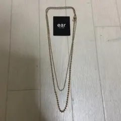 ear PAPILLONNER ミックスチェーンロングネックレス