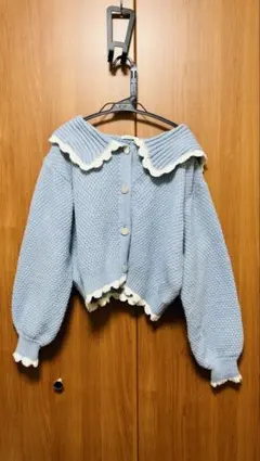 earth music&ecology 水色カーディガン