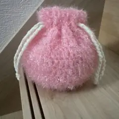 たわしヤーン　巾着