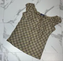 希少 バーバリーブルーレーベル 三陽商会 ノバチェック ノースリーブカットソー