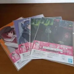 推しの子　一番くじＨ賞　クリアファイル·ステッカーセット４枚