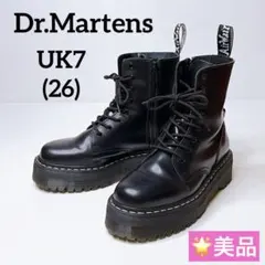 【美品】UK7(26cm) ドクターマーチン JADON 厚底 ホワイトステッチ