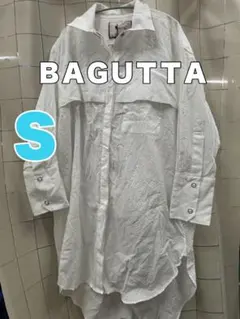 ＢＡＧＵＴＴＡ　バグッタ　メンズ　ビッグシルエットシャツ　ホワイト　大きめのサムネイル